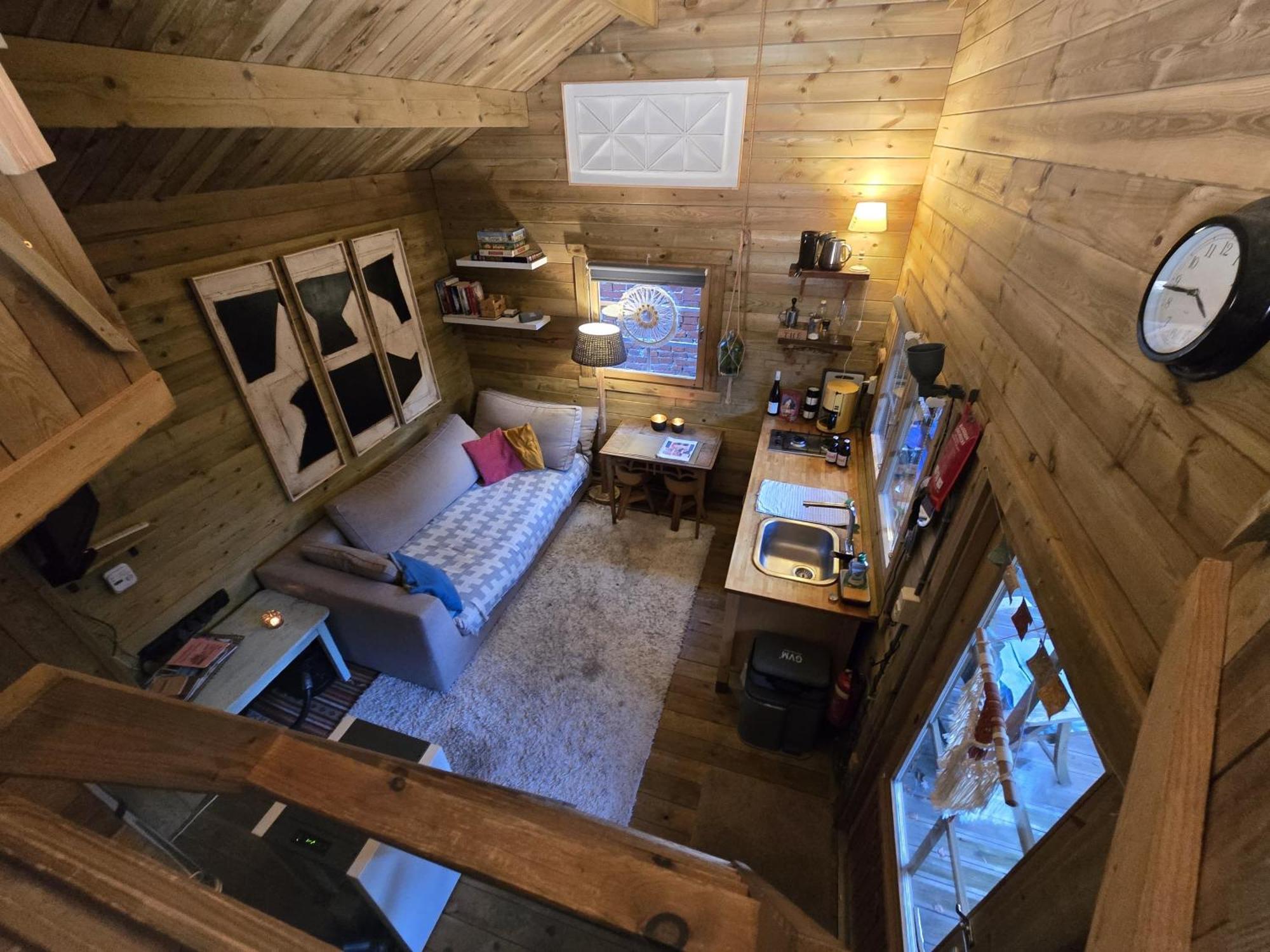 Villa Tiny House Andersom Anders Bad Nieuweschans Esterno foto